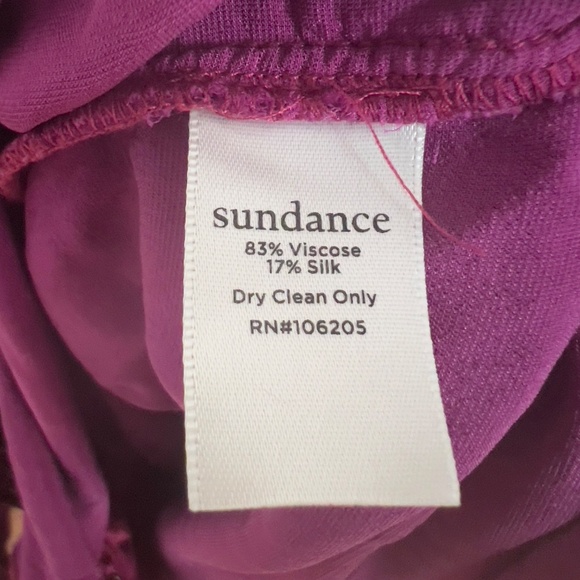 Sundance velvet button up shirt women's size XL western fuchsia pockets collar - Picture 6 of 6